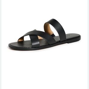 Madewell Black Leather Sandals Great condition!